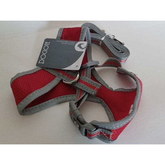 Dociote Dog Harness  SMALL Mesh Reflective Adjustable Lightweight , RED - Picture 10 of 13